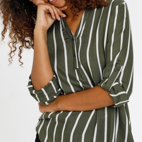 Stridy Striped Blouse