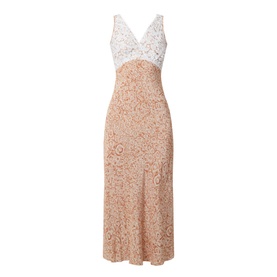 Sand Leopard Silk Dress
