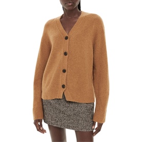 Textured Wool Knit Cardigan