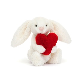 Bashful Red Love Heart Bunny 18cm