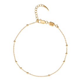 Missoma Orb Chain Bracelet in gold vermeil with delicate bobble detailing, adjustable chain, and lobster claw closure