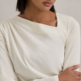 Sandy Asymmetric Ruched Top