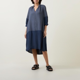 Colour-Block Smock Dress