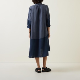 Colour-Block Smock Dress