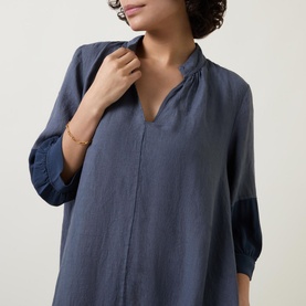 Colour-Block Smock Dress