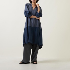 Colour-Block Smock Dress