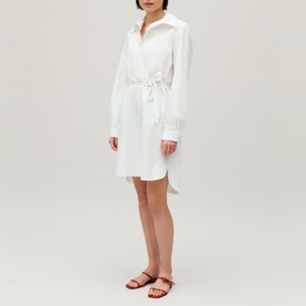 Solid Shirt Dress