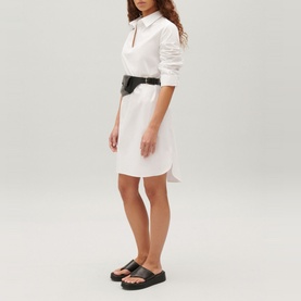 Solid Shirt Dress