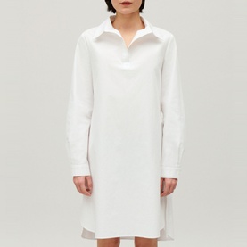 Solid Shirt Dress