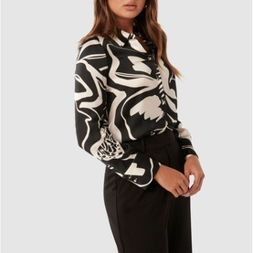 Lila Printed Shirt