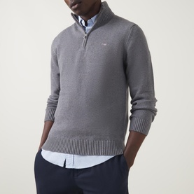 Half-Zip Casual Sweatshirt