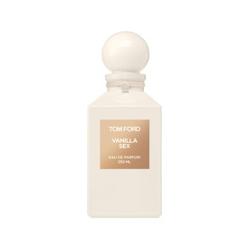 Tom Ford Vanilla Sex Eau de Parfum 250ml decanter bottle in ivory with gold label and spherical cap