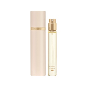 Tom Ford Soleil Neige Eau de Parfum travel spray with blush pink case and gold atomiser top, 10ml refillable set