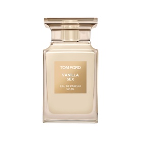Tom Ford Vanilla Sex Eau de Parfum 100ml, square glass bottle with warm sand-tone label and cap