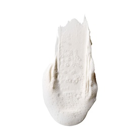 MAC Hyper Real Fresh Canvas Cream-To-Foam Cleanser swatch showing white creamy-to-foam texture with bubbled surface detail