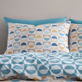 Hans Retro Spot Duvet Set Natural