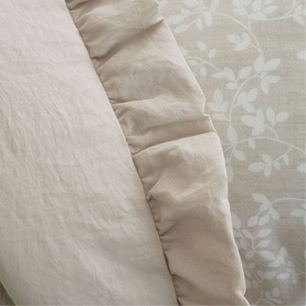 Soft Washed Frill Bedspread Natural