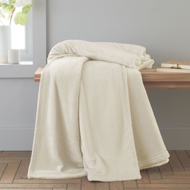 Raschel Velvet Throw Cream