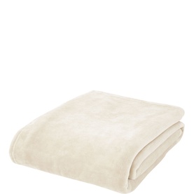 Raschel Velvet Throw Cream
