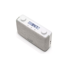 Play FM Portable White Radio USB C