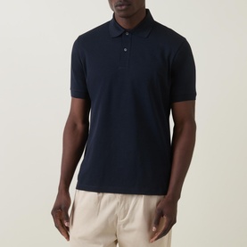 Stripe Placket Polo Shirt