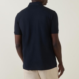 Stripe Placket Polo Shirt