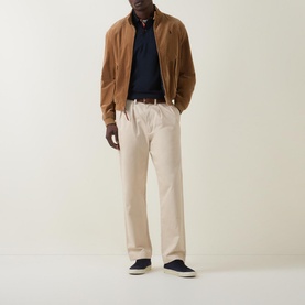 Stripe Placket Polo Shirt