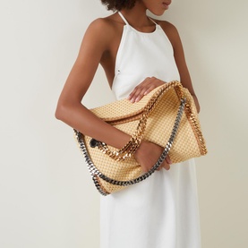 Falabella 3 Chain Woven Tote Bag