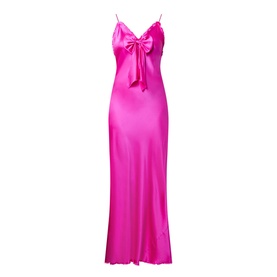 Luciole Bow Silk Dress