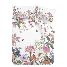Exotic Garden Duvet Set White
