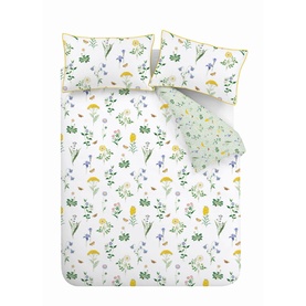 Botantical Cottage Garden Duvet Set White