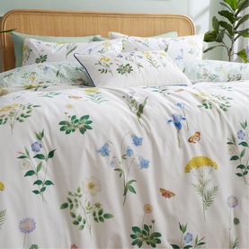 Botantical Cottage Garden Duvet Set White
