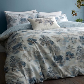Japanese Garden Duvet Set Seafoam