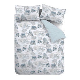 Japanese Garden Duvet Set Seafoam