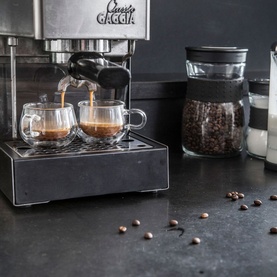 Double-Walled Espresso Glass Two-Piece Set