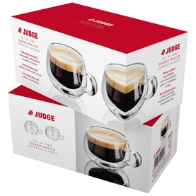 Double-Walled Espresso Glass Two-Piece Set
