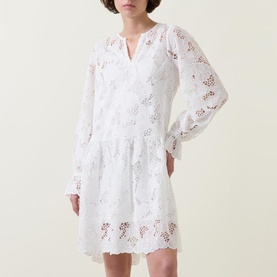 Lay Embroidered Mini Dress