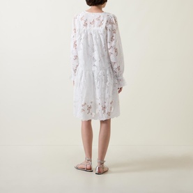 Lay Embroidered Mini Dress