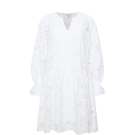 Lay Embroidered Mini Dress