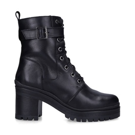 Secure Lace-Up Biker Boots