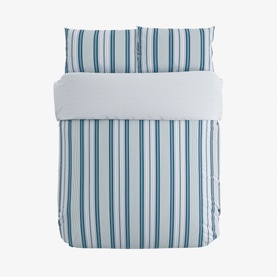 Nautical Stripe Duvet Set Navy Blue