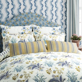 Enys Square Pillowcase Pair Indigo