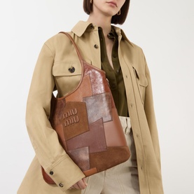 Leather Patchwork Tote Bag