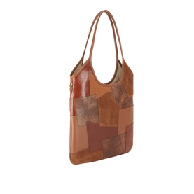 Leather Patchwork Tote Bag