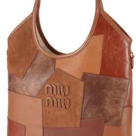 Leather Patchwork Tote Bag
