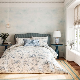 Aesops Fables Duvet Set Dove Blue
