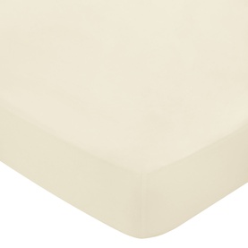 Cotton Sateen Fitted Sheet Chalk