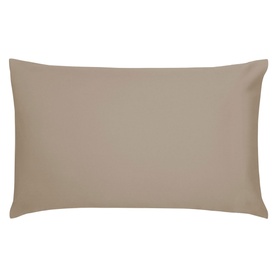 Cotton Sateen Standard Pillowcase Pair Truffle