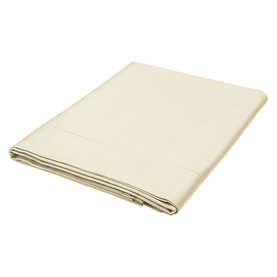 Cotton Sateen Flat Sheet Chalk