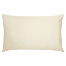 Cotton Sateen Standard Pillowcase Pair Chalk